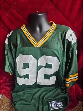 Vintage Starter Green Bay Packers Football Jersey Reggie White 54 XXL Made USA